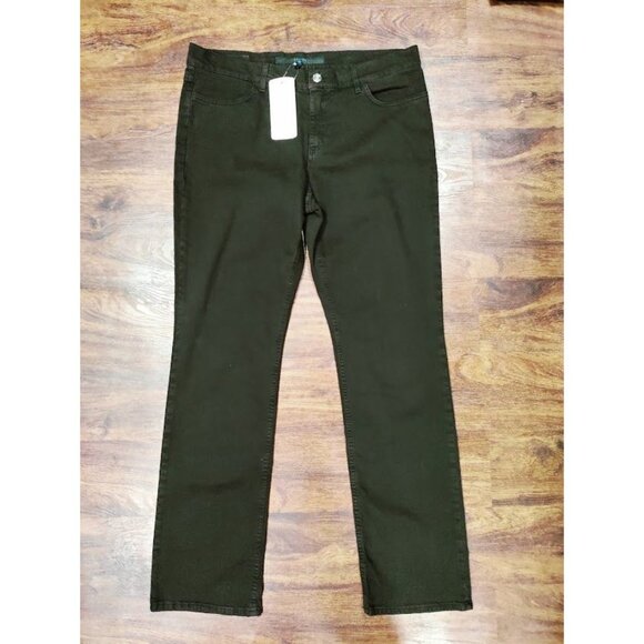 NWT Escada Sport Mid Rise Straight Leg Denim Jeans Deep Chocolate Brown Men's 36 - Picture 3 of 15